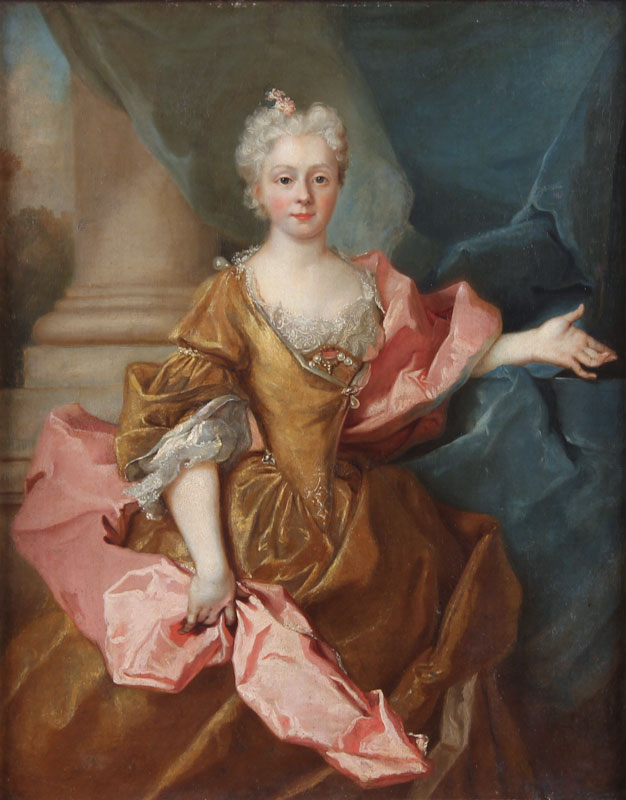 Escuela de  'RETRATO DE DAMA CON CHAL ROSA'