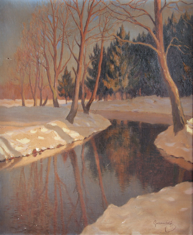 GUERMACHEFF, Michel Markinovitch 'PAISAJE NEVADO' GUERMACHEFF, Michel Markinovitch 'PAISAJE NEVADO'