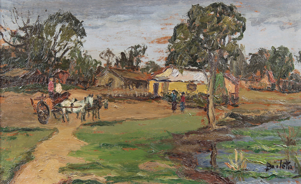 BARLETTA, Félix 'PAISAJE DE PUEBLO' BARLETTA, Félix 'PAISAJE DE PUEBLO'