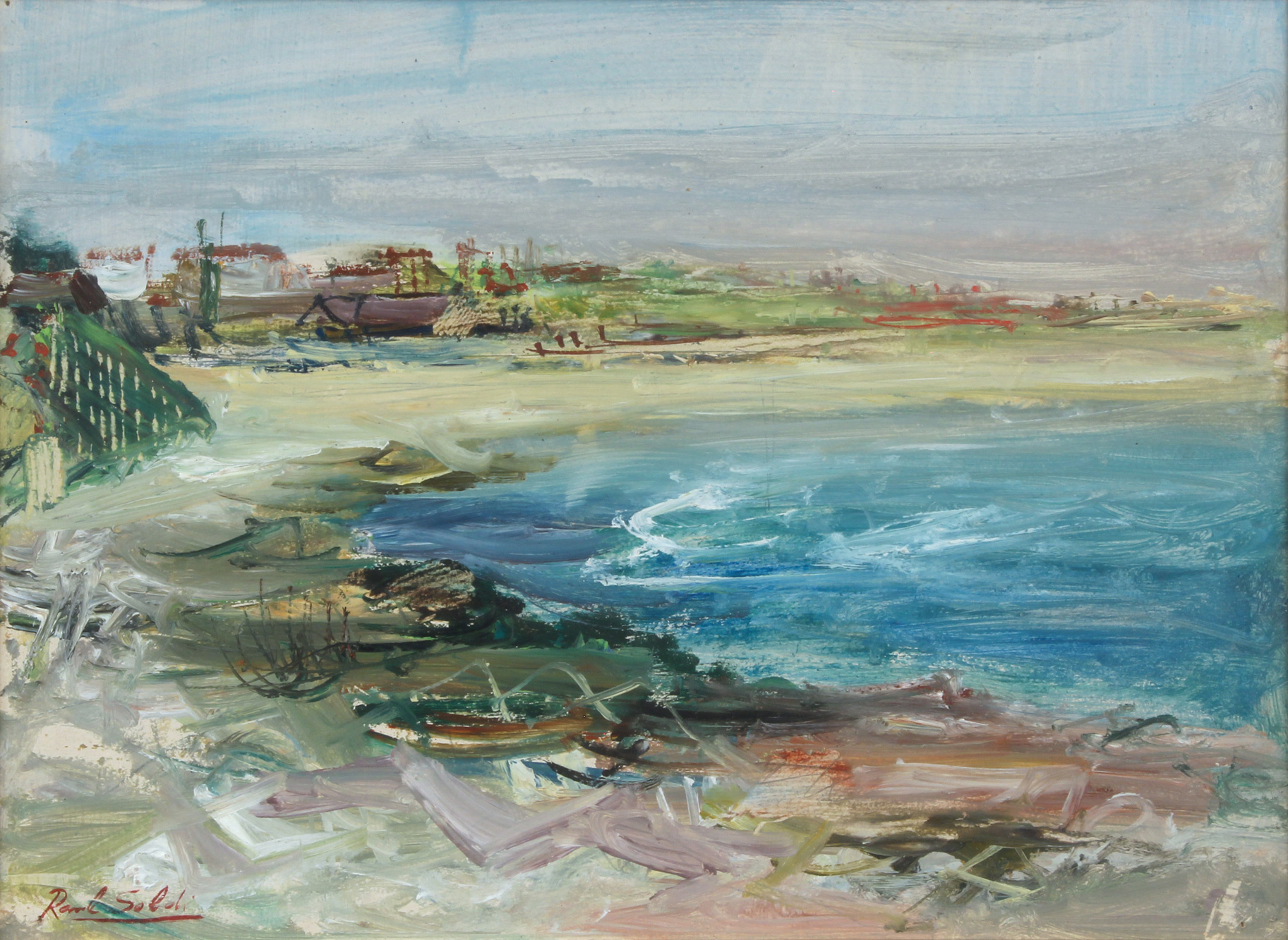 SOLDI, Raúl 'PAISAJE DE MAR DEL PLATA' SOLDI, Raúl 'PAISAJE DE MAR DEL PLATA'