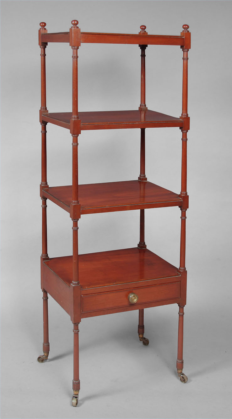  ANTIGUO 'WHATNOT' INGLES GEORGIAN.