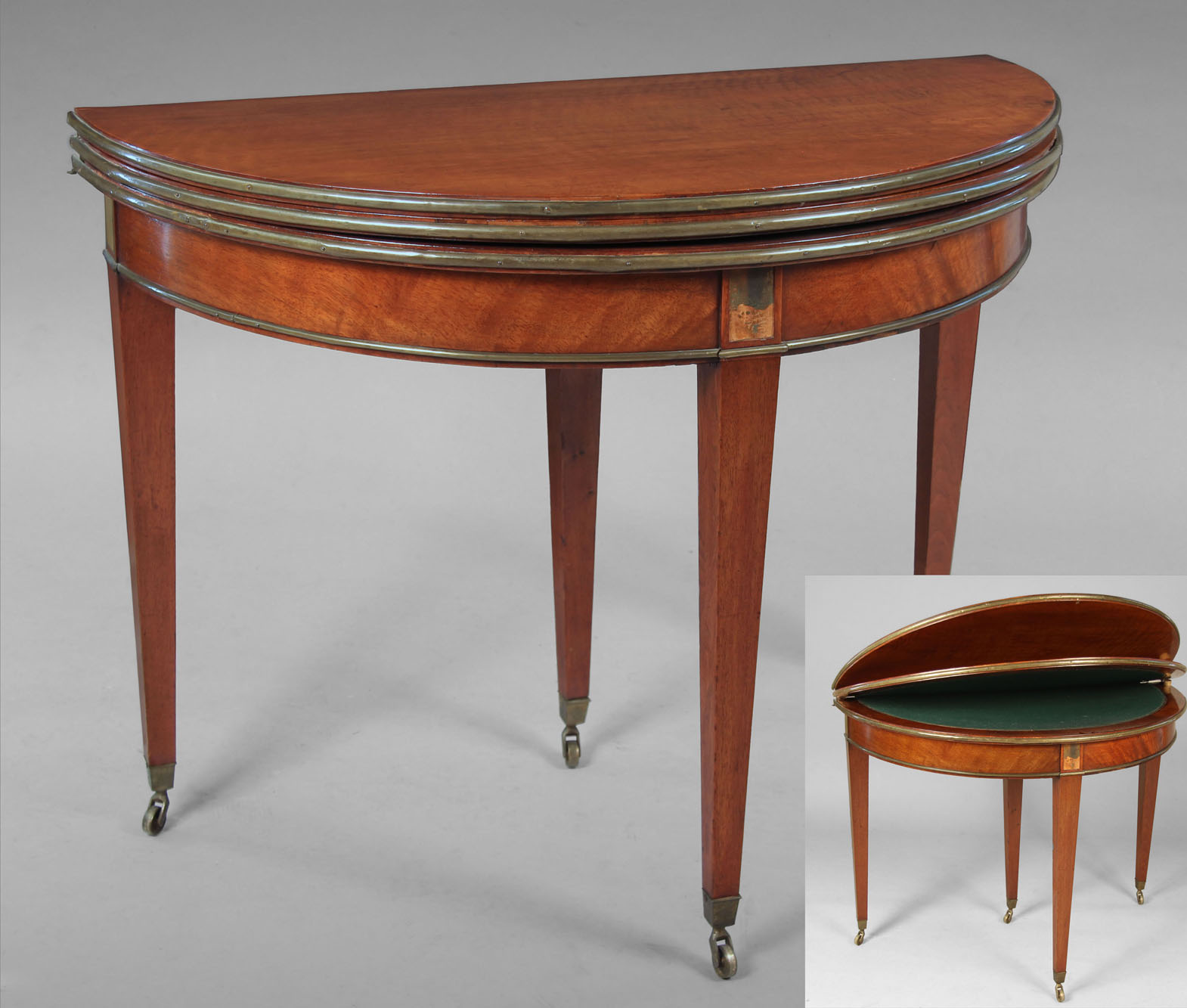  ANTIGUA 'CONCERTINA-ACTION' GAME TABLE INGLESA GEORGIAN.