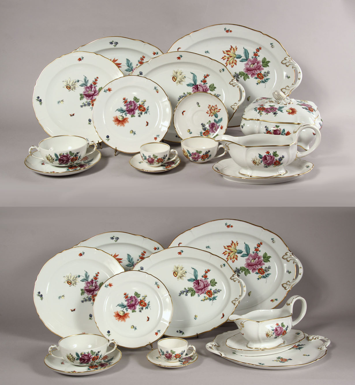 Lotes 483 y 496: 
																		JUEGO DE PORCELANA SUIZA LANGENTHAL PARA MESA. 
																		JUEGO DE PORCELANA SUIZA LANGENTHAL PARA MESA. 