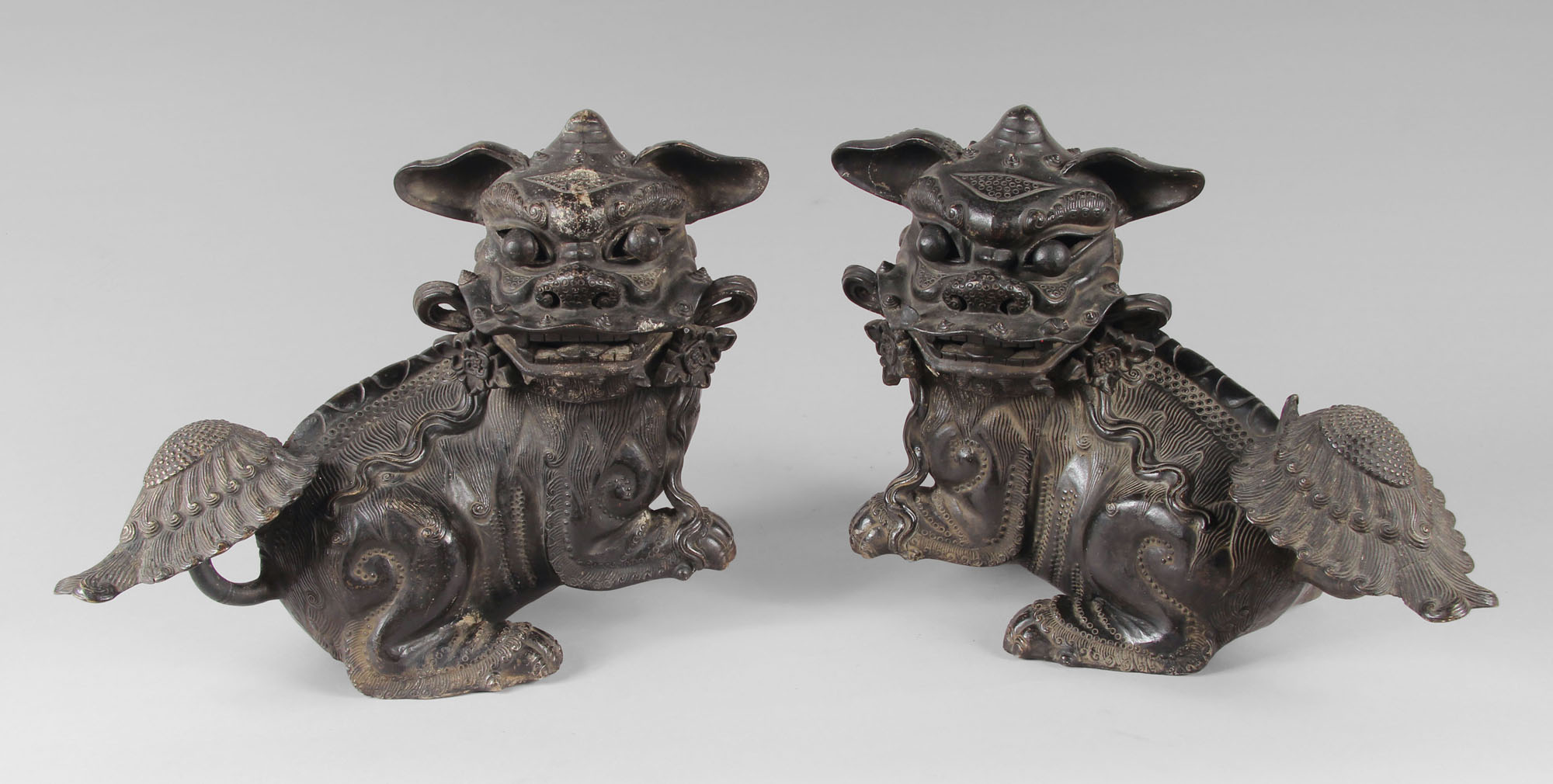  PAR DE PERROS DE FO DE CERAMICA CHINA.