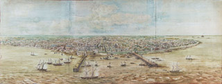 Lote 18: LEZICA, Carlos Ambrosio Cnel.  'VISTA DE LA ANTIGUA CIUDAD DE BUENOS AIRES'