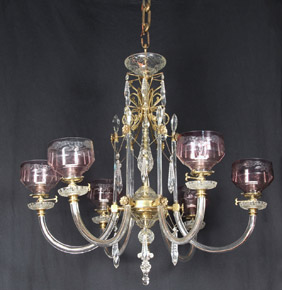 Lote 282: ARAÑA INGLESA AL ESTILO DE LAS OSLER.  ARAÑA INGLESA AL ESTILO DE LAS OSLER. 