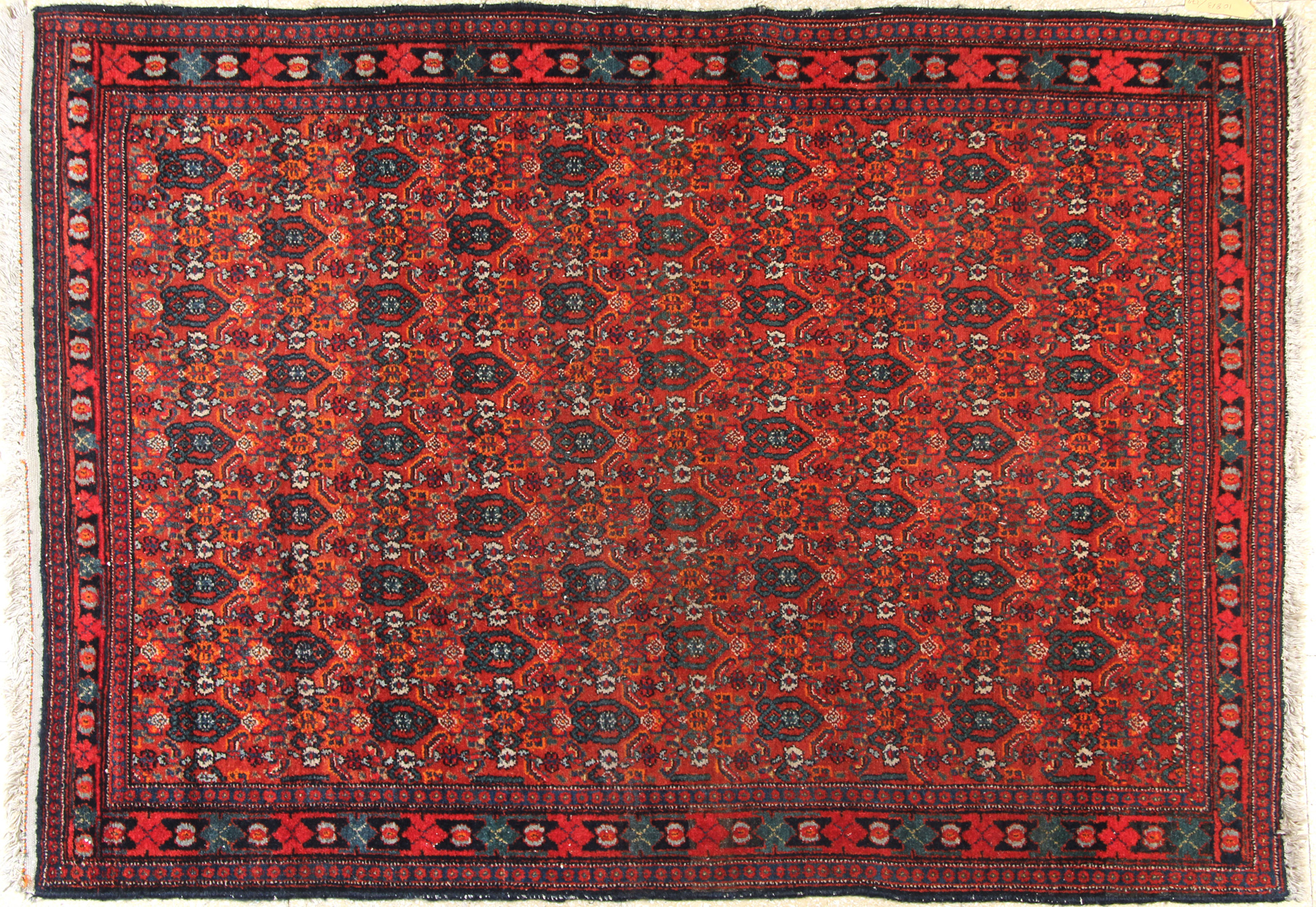 ALFOMBRA PERSA FERRAHAN DE LANA TEJIDA A MANO. ALFOMBRA PERSA FERRAHAN DE LANA TEJIDA A MANO.