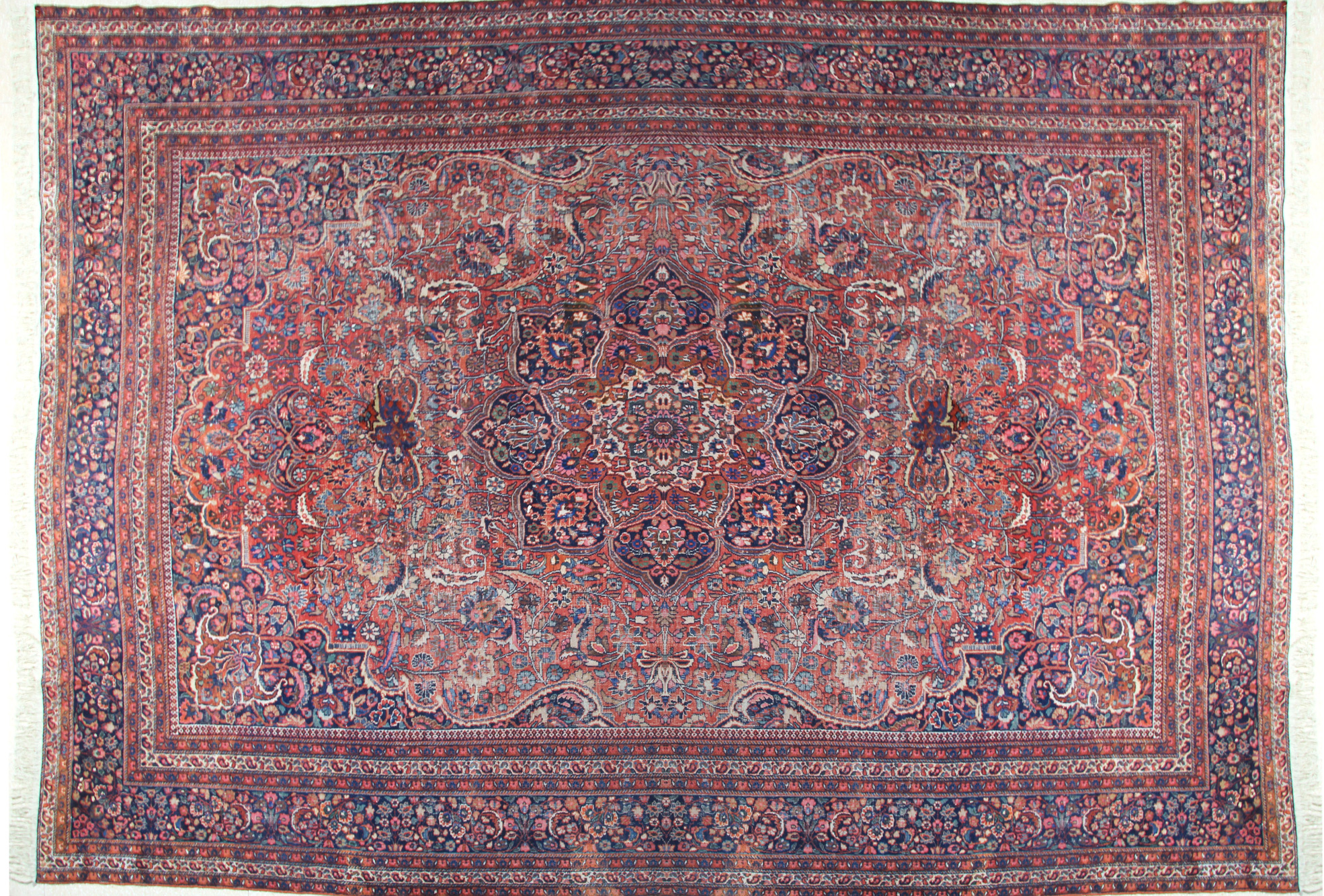  GRAN ALFOMBRA PERSA TABRIZ DE LANA TEJIDA A MANO. 