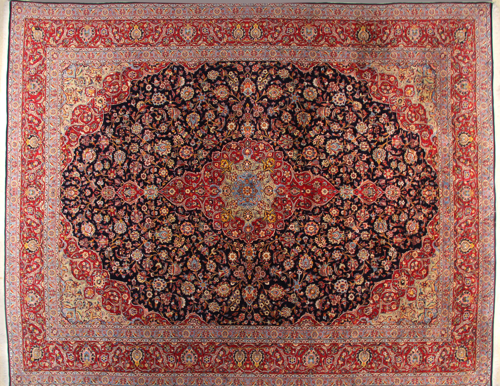  ALFOMBRA PERSA TABRIZ DE LANA TEJIDA A MANO. 