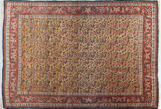 Lote 281: ALFOMBRA PERSA SENEH DE LANA TEJIDA A MANO.  ALFOMBRA PERSA SENEH DE LANA TEJIDA A MANO. 