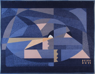 Lote 276: CARPETA ARTISTICA DE LANA DISEÑO DE EMILIO PETTORUTI.  CARPETA ARTISTICA DE LANA DISEÑO DE EMILIO PETTORUTI. 