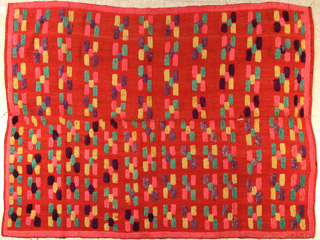 Lote 298: SOBRECAMA DE LANA CRIOLLA DE PRINCIPIOS DEL SIGLO XX.  SOBRECAMA DE LANA CRIOLLA DE PRINCIPIOS DEL SIGLO XX. 