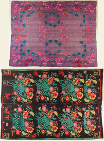 Lote 291: DOS SOBRECAMAS DE LANA CRIOLLA PRINCIPIOS DEL SIGLO XX.  DOS SOBRECAMAS DE LANA CRIOLLA PRINCIPIOS DEL SIGLO XX. 