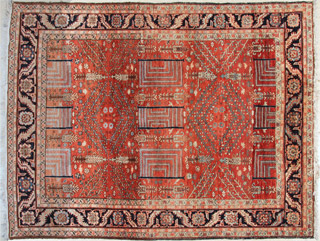 Lote 273: ALFOMBRA PERSA DE LANA TEJIDA A MANO. ALFOMBRA PERSA DE LANA TEJIDA A MANO. 