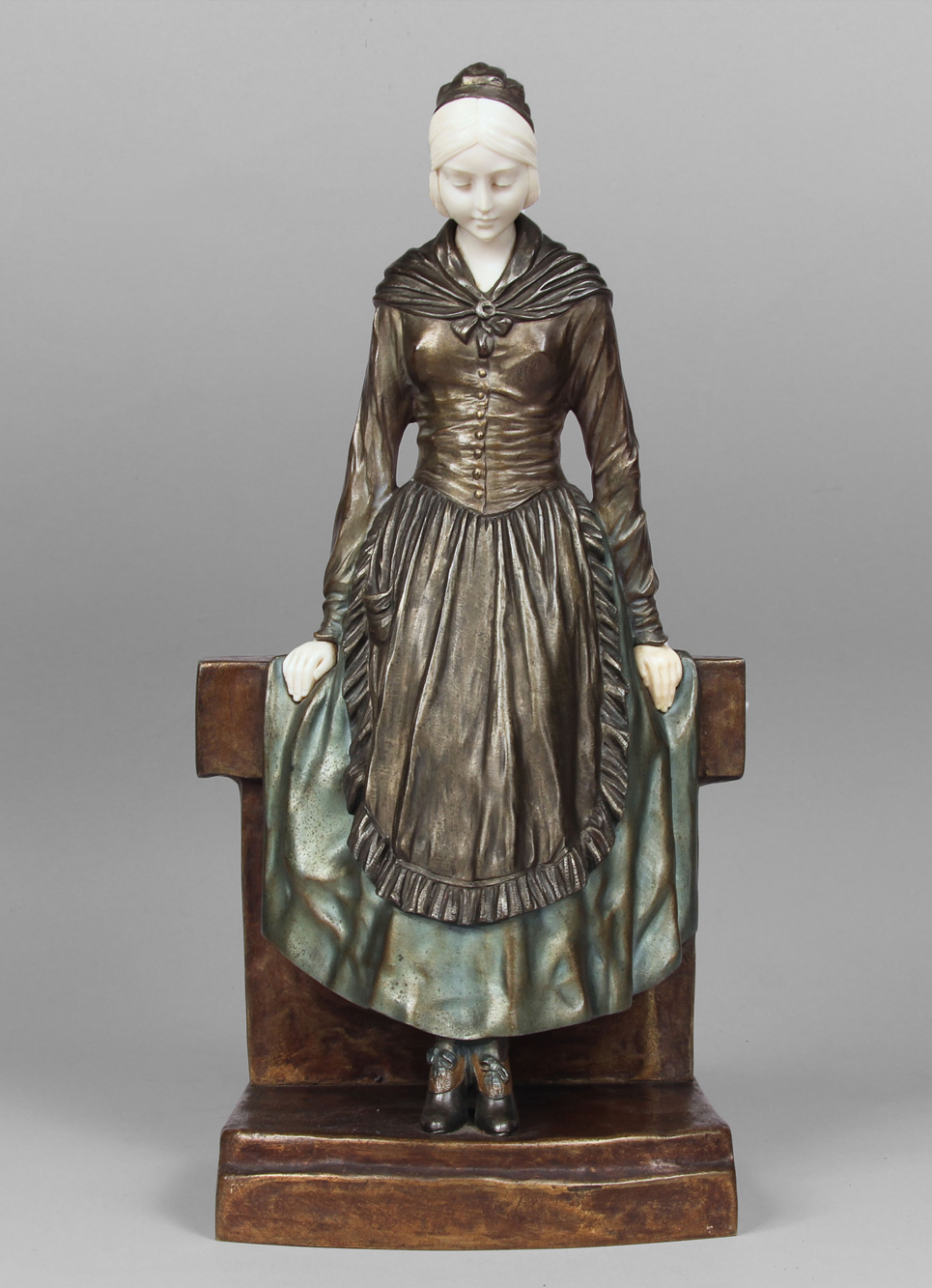 CHIPARUS, Demetre Haralamb 'GIRL ON A WALL' CHIPARUS, Demetre Haralamb 'GIRL ON A WALL'