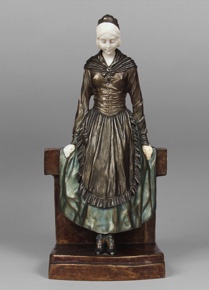 Lote 352: CHIPARUS, Demetre Haralamb 'GIRL ON A WALL' 