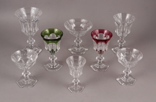 Lote 489: JUEGO DE COPAS BELGAS SELLADAS VAL ST. LAMBERT.  JUEGO DE COPAS BELGAS SELLADAS VAL ST. LAMBERT. 