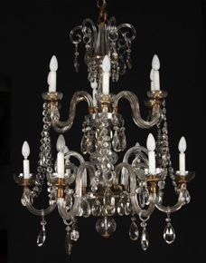 Lote 437: ANTIGUA ARAÑA INGLESA DE FINES DEL SIGLO XIX.  ANTIGUA ARAÑA INGLESA DE FINES DEL SIGLO XIX. 