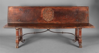 Lote 240: ANTIGUO BANCO ESPAÑOL DEL SIGLO XIX.  ANTIGUO BANCO ESPAÑOL DEL SIGLO XIX. 