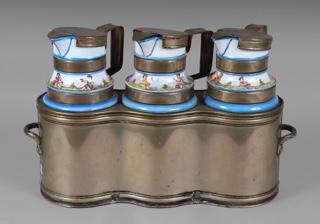 Lote 504: ANTIGUO CALENTADOR FRANCES DE METAL NIQUELADO.  ANTIGUO CALENTADOR FRANCES DE METAL NIQUELADO. 