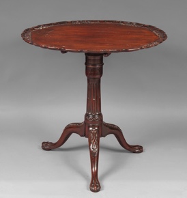 Lote 264: ANTIGUA MESA TILT-TOP INGLESA DEL SIGLO XIX.  ANTIGUA MESA TILT-TOP INGLESA DEL SIGLO XIX. 