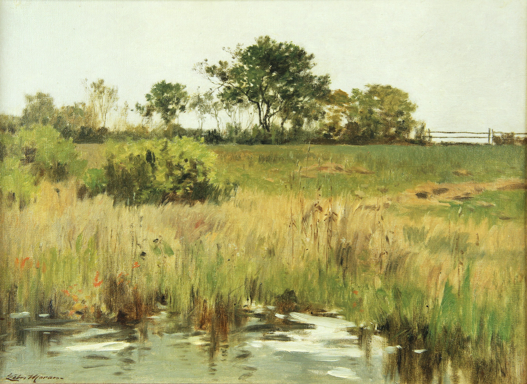MORAN, León  'PAISAJE DE CAMPO' 