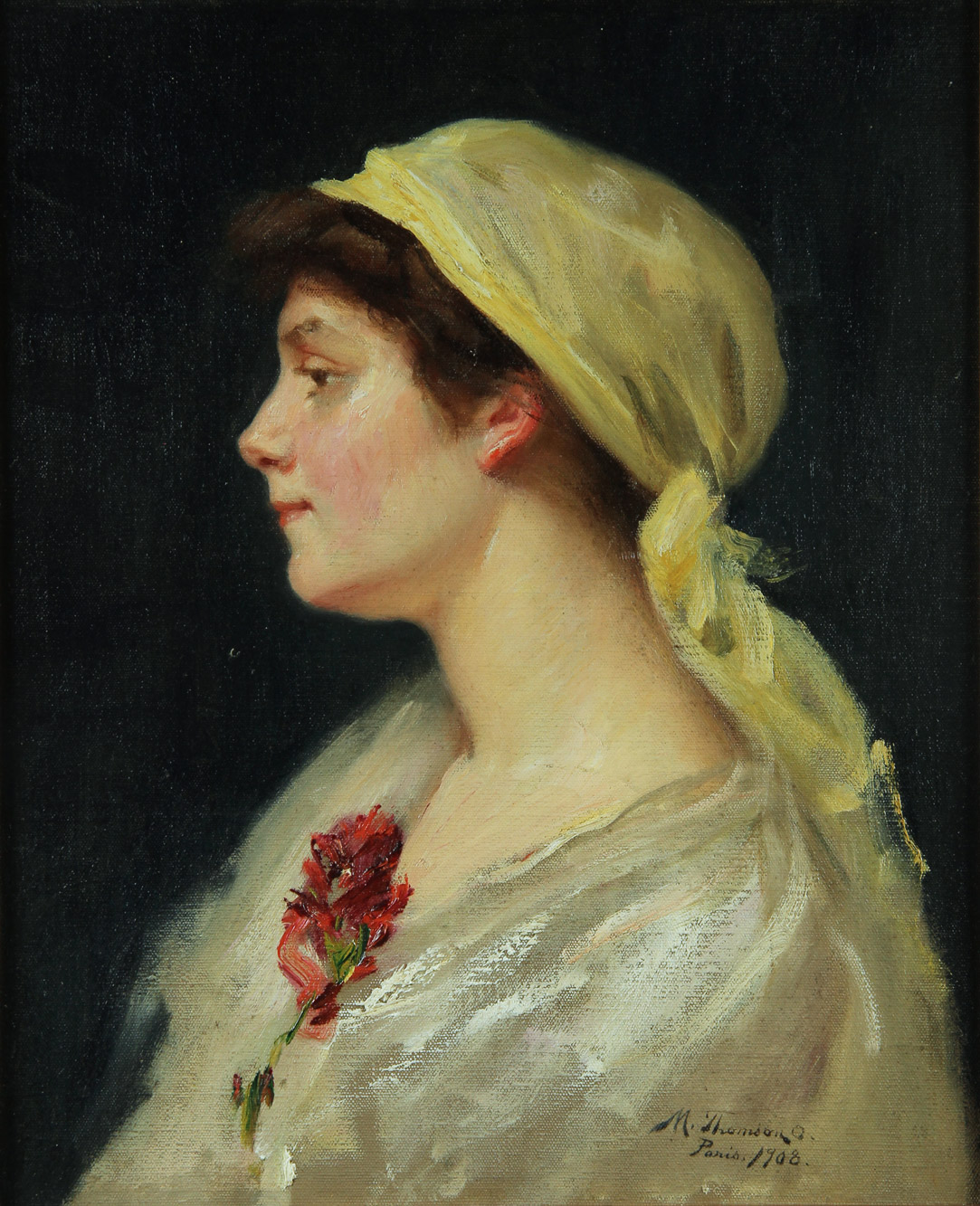  'RETRATO DE MUJER DE PERFIL' 