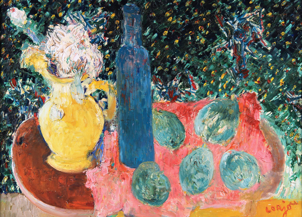LORJOU, Bernard 'PICHET, FLEURS, POIRES'