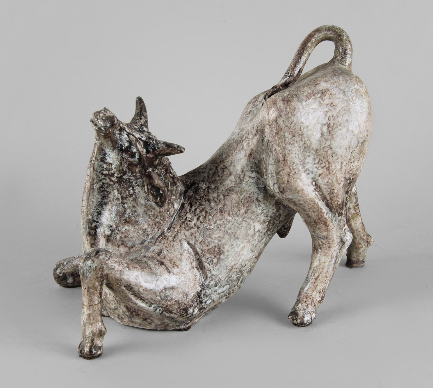 MITRI, Giovanni Battista FIGURA ITALIANA DE CERAMICA VIDRIADA FIRMADA MITRI.