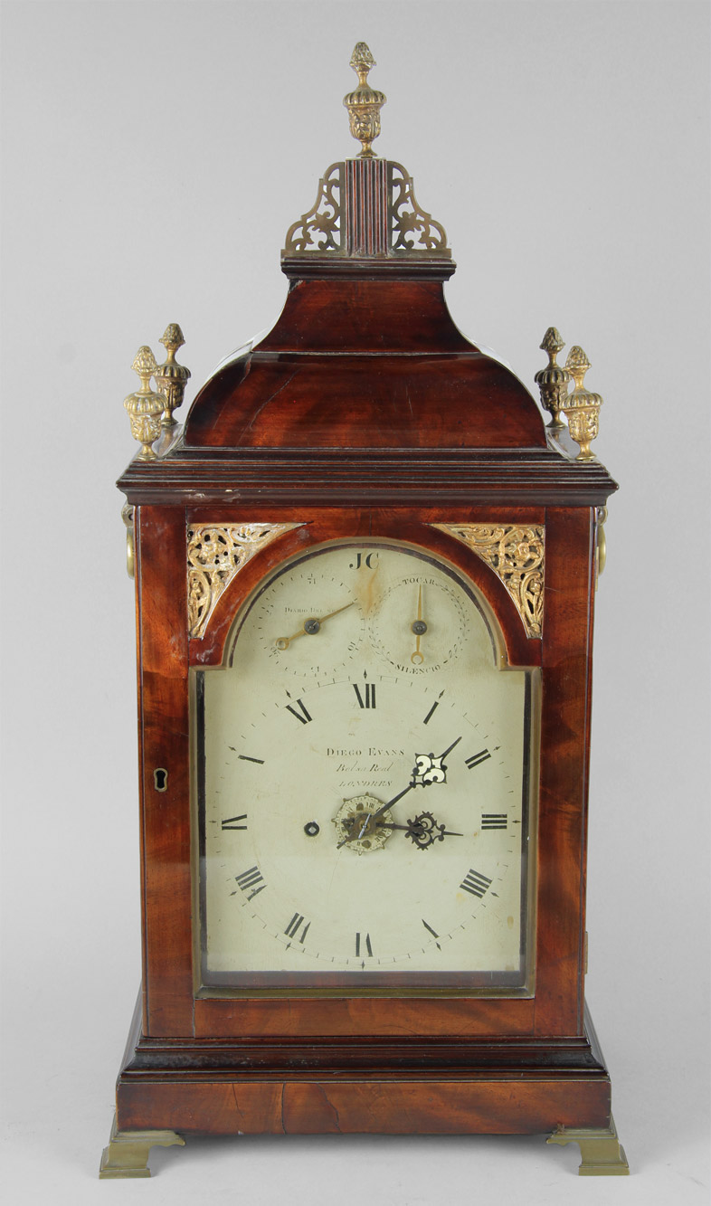  ANTIGUO RELOJ INGLES DE APOYO SIGLO XVIII. 