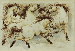 Lote 154: BURDICK, Charles 'CABALLOS' 