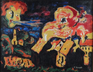 Lote 33: ROUAULT, Georges 'L'INCENDIE'