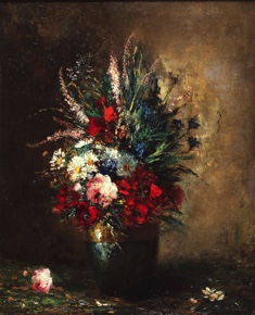 Lote 16: VOLLON, Antoine 'VASE AUX FLEURS'