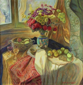 Lote 92: 'COMPOSICION CON FRUTAS Y FLORES' 'COMPOSICION CON FRUTAS Y FLORES'