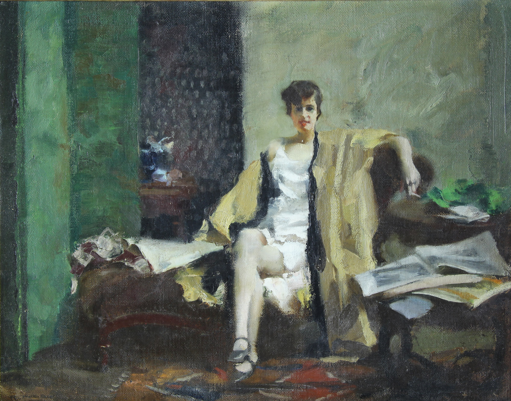 NISSL, Rudolf 'RETRATO DE MUJER SENTADA' 