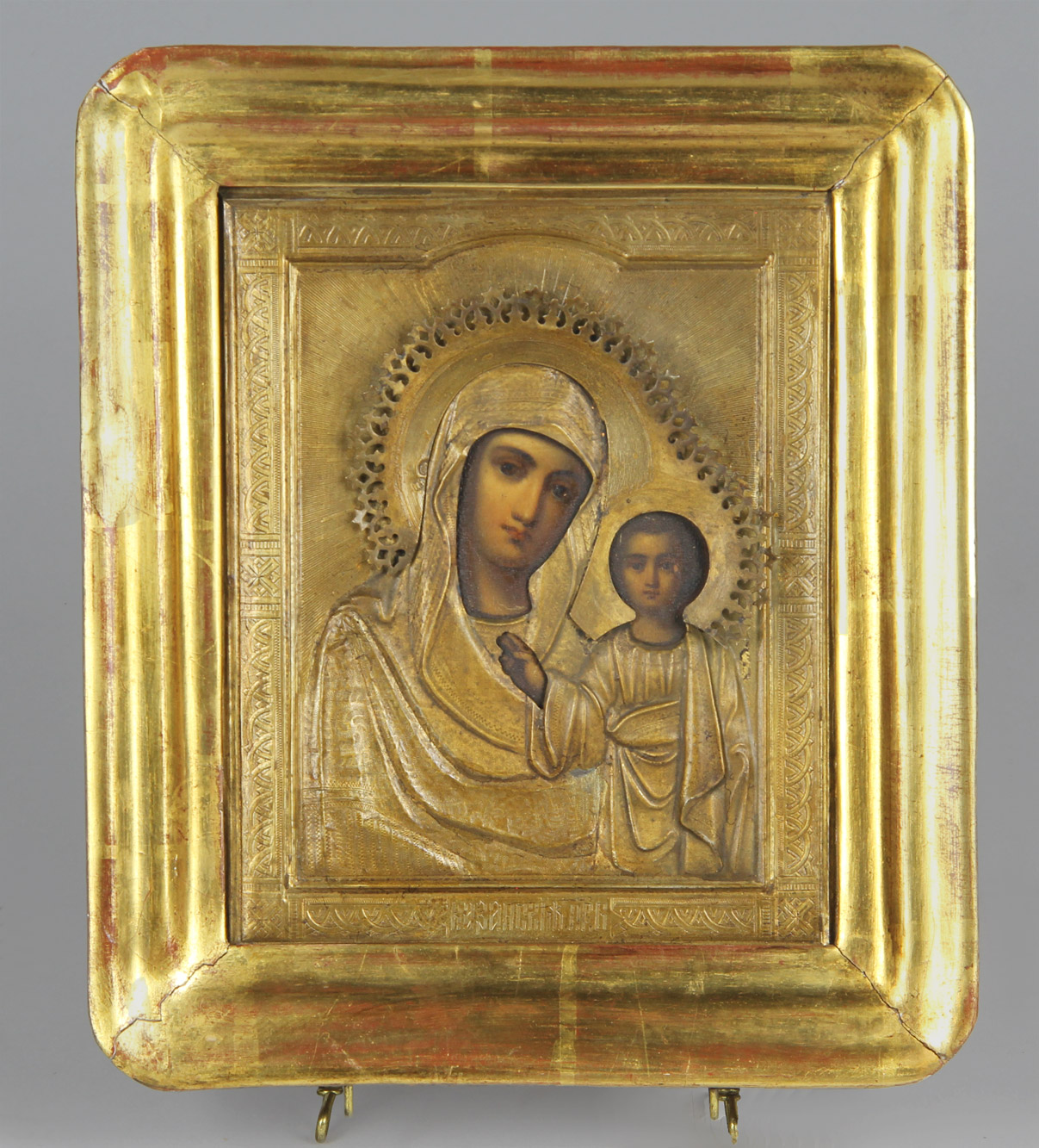  PEQUEÑO ICONO RUSO DEL SIGLO XIX.