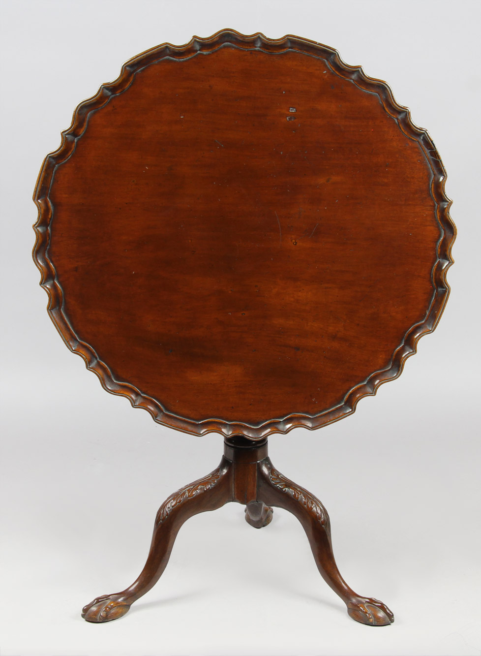  ANTIGUA MESA TILT TOP INGLESA DE FORMA CIRCULAR. 