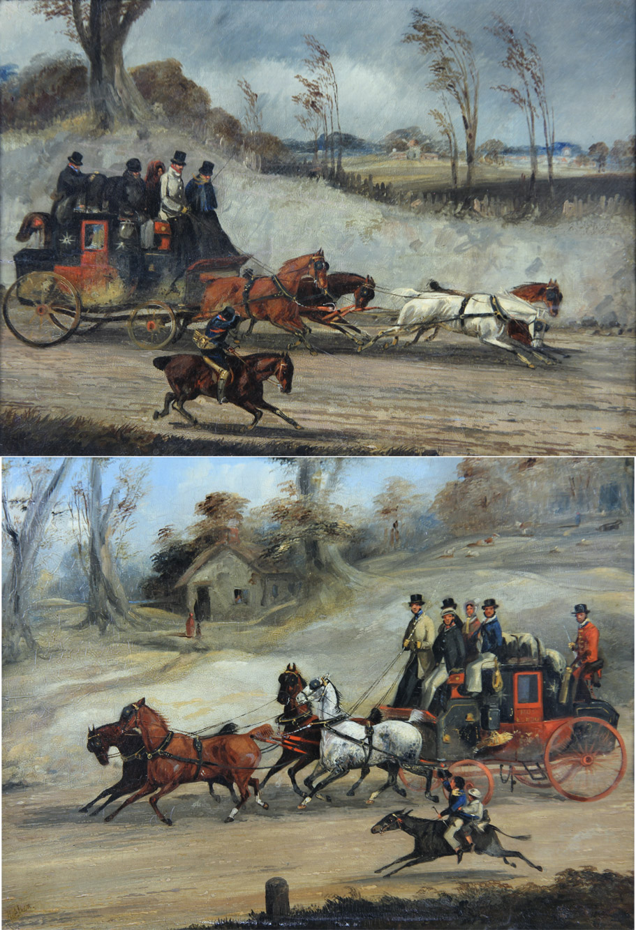 ALKEN, Samuel Henry I 'OVERTAKING THE ROYAL MAIL' 'THE HUNT ROYAL MAIL'