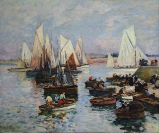 Lote 3: LEGOUT-GÉRARD, Fernand Marie Eugène 'PORT DE CONCARNEAU' 