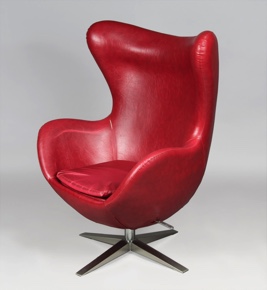 Lote 213: POLTRONA MODELO EGG DISEÑO DE ARNE JACOBSEN.  POLTRONA MODELO EGG DISEÑO DE ARNE JACOBSEN. 