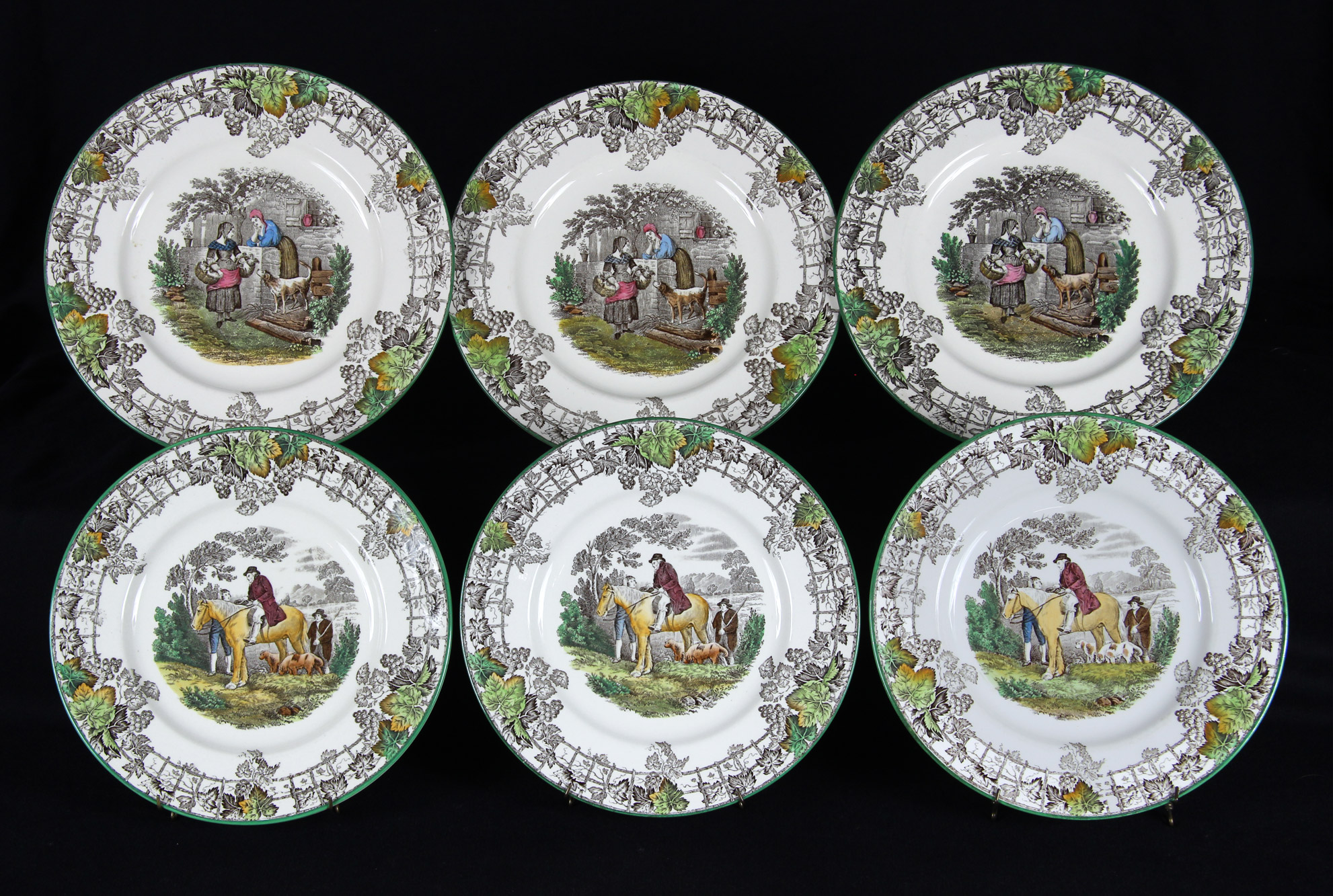  CONJUNTO DE LOZA INGLESA COPELAND SPODE BYRON PARA MESA. 