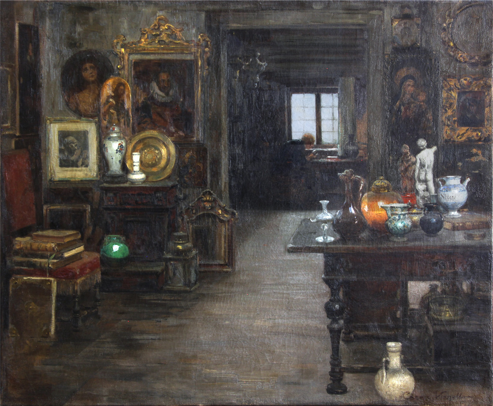 VIANELLO, Cesare 'INTERIOR DE ANTICUARIO'