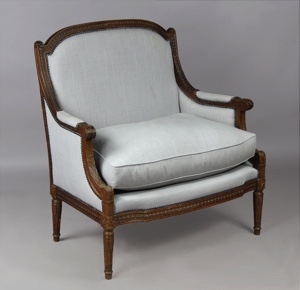 Lote 247: SILLON MARQUISE DE ESTILO FRANCES LUIS XVI.  SILLON MARQUISE DE ESTILO FRANCES LUIS XVI. 