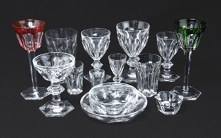 Lote 464: JUEGO DE COPAS FRANCES DE BACCARAT SELLADO.  JUEGO DE COPAS FRANCES DE BACCARAT SELLADO. 