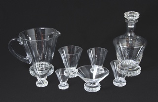 Lote 516: JUEGO DE COPAS DE CRISTAL FRANCES ST. LOUIS. JUEGO DE COPAS DE CRISTAL FRANCES ST. LOUIS.