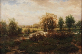 Lote 152: KINDERMANS, Jean Baptiste 'PAISAJE CON CURSO DE AGUA' 