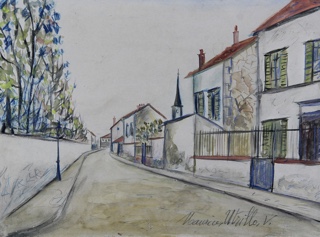 Lote 129: UTRILLO, Maurice 'RUE DE VILLAGE' 