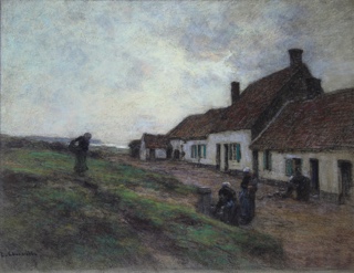 Lote 143: LHERMITTE, Léon Auguste 'THE VILLAGE EVENING'