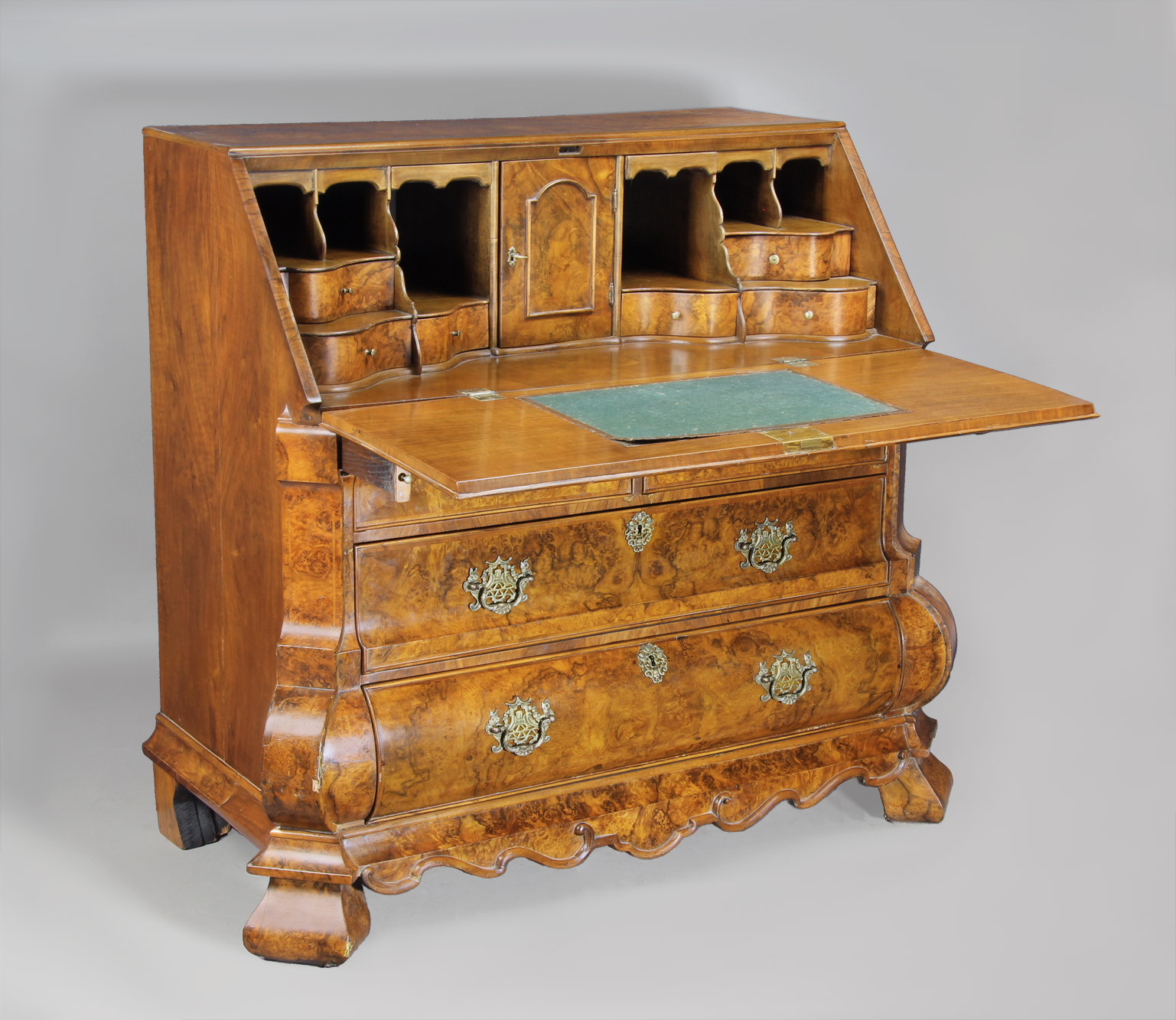  ANTIGUA COMODA SECRETAIRE HOLANDESA SIGLO XIX. 