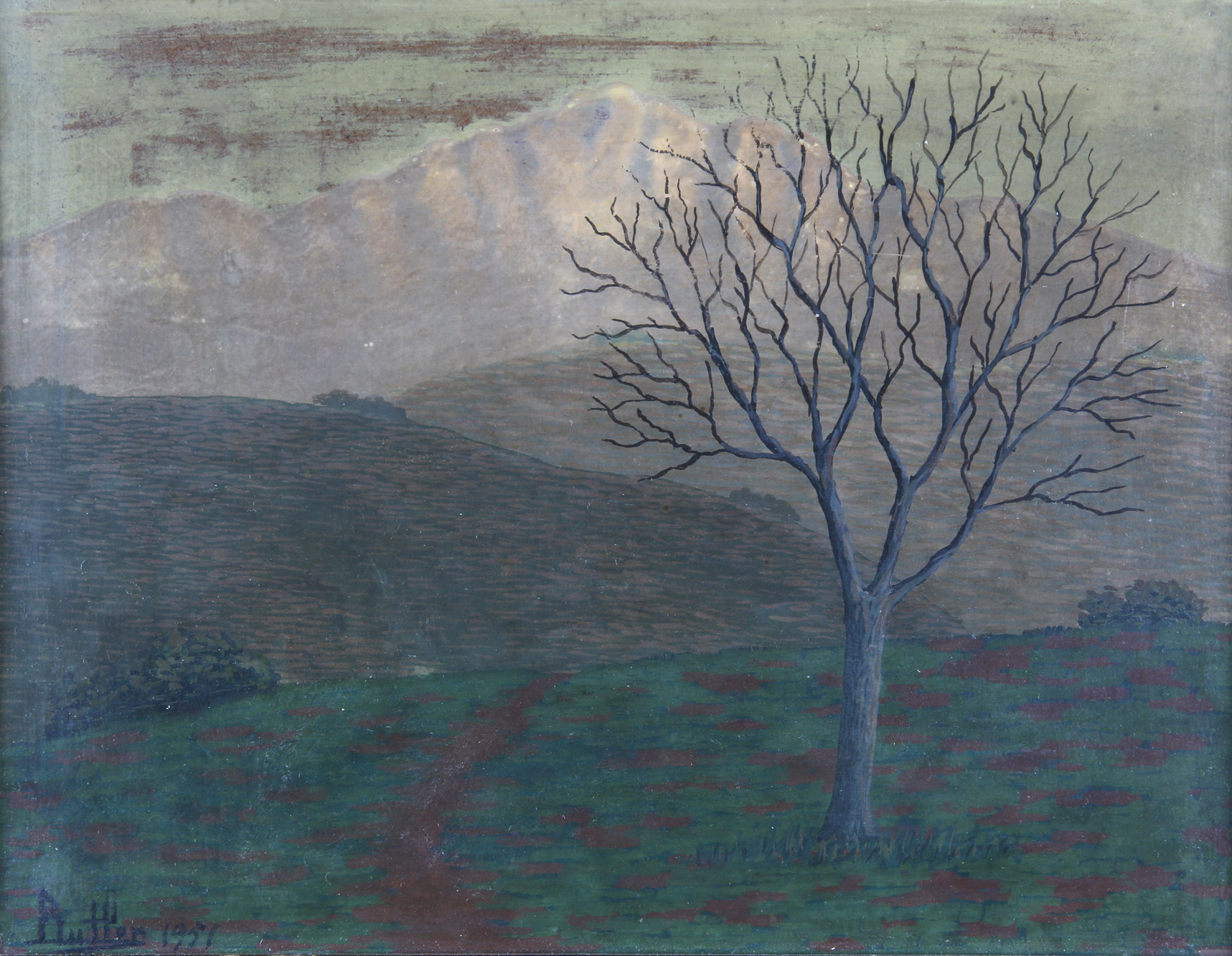 BUTLER, Fray Guillermo 'PAISAJE SERRANO CON ARBOL' 